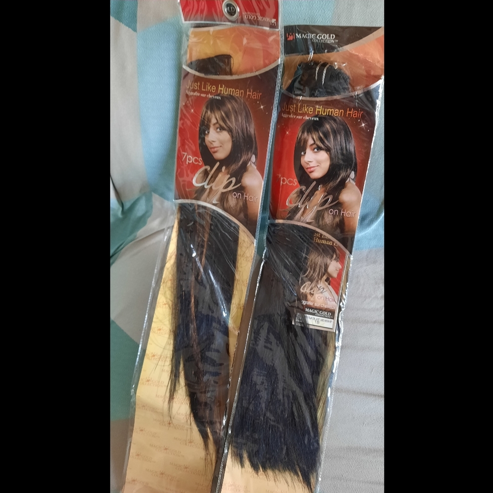 10 Pcs Clip On Hair